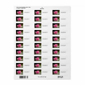 Adres Water Lily Etiket (Full Sheet)