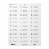 adres Waterverf Birdcage Etiket (Full Sheet)