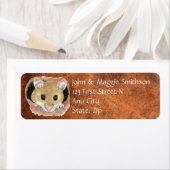 Adres waterverf Cute Mouse Animal Etiket (Insitu)