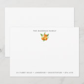 Adres waterverf Sinaasappels Notitiekaartje (Voorkant / Achterkant)