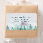 Adres Waterverf winterbos Etiket (Insitu)