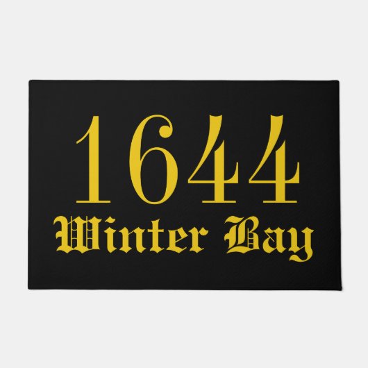 Adres Welkomstdeur Mat (Voorkant)