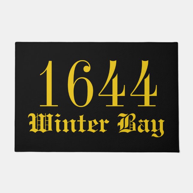 Adres Welkomstdeur Mat (Voorkant)