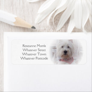 Adres West Highland Terrier Label
