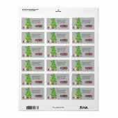 Adres Westie Dog en kerstboom Etiket (Full Sheet)