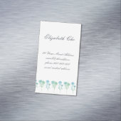 Adres wijzigen - anjers magnetisch visitekaartje (Voorbeeld)