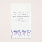 Adres wijzigen - anjers visitekaartje (Achterkant)