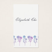 Adres wijzigen - anjers visitekaartje (Voorkant)