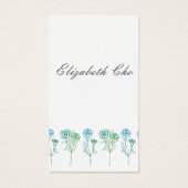 Adres wijzigen - anjers visitekaartje (Voorkant)