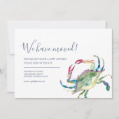 Adres wijzigen Beach Verhuisaankondiging Aankondiging (Voorkant)