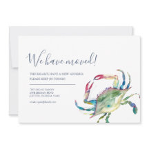 Adres wijzigen Beach Verhuisaankondiging