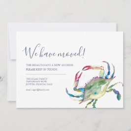 Adres wijzigen Beach Verhuisaankondiging Aankondiging