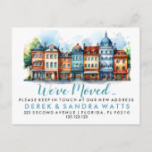 Adres wijzigen dat we zijn verhuisd aankondigingskaart (Voorkant)