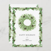 Adres wijzigen | Kerstfeestdag — Wreater Feestdagenkaart (Voorkant / Achterkant)