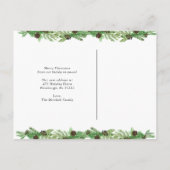 Adres wijzigen | Kerstfeestdag — Wreater Feestdagenkaart (Achterkant)