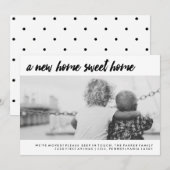 Adres wijzigen | Moderne familiefoto Aankondiging (Voorkant / Achterkant)