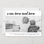 Adres wijzigen | Moderne familiefoto Magnetische Uitnodiging (Voorkant)