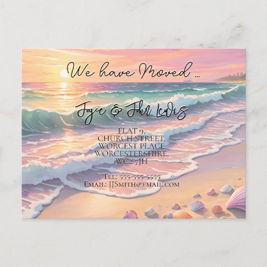 Adres wijzigen Startpagina Kustland Briefkaart Sta (Voorkant)