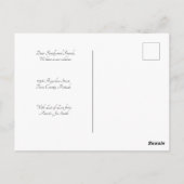 Adres wijzigen - 'Voordeur met hart' Briefkaart (Achterkant)