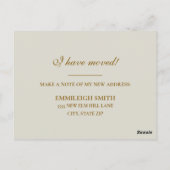 Adres wijzigen Waterverf Violin Sheet Muziek Briefkaart (Achterkant)