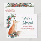 Adres wijzigen we vakantietijd aankondigingskaart (Voorkant / Achterkant)