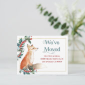 Adres wijzigen we vakantietijd aankondigingskaart (Staand voorkant)