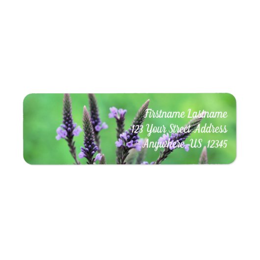 Adres Wild Paarse Vervain Etiket (Voorkant)