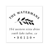 Adres Wilde weduwe Zelfinktende Stempel (Design)