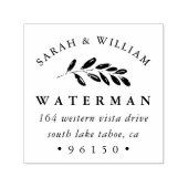 Adres Wilde weduwe Zelfinktende Stempel (Design)