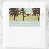 Adres woestijnpalm rechthoekige sticker (Tas)