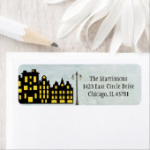 Adres woonkamer gemeente etiket (Insitu)