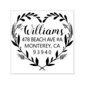 Adres Wreath Weddenschap Zelfinktende Stempel (Design)