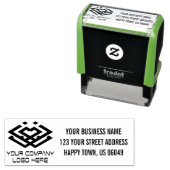 Adres Zakelijke stempels met Logo (In situ)