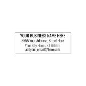 Adres Zelfaantekenende Stempelnaam E-mail Geperson Zelfinktende Stempel (Design)