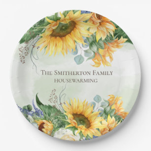 Adres: Zonnebloemen Griekenland Papieren Bordje