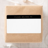 Adres zwart-goudlettertype etiket (Insitu)