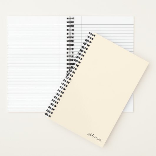 adresboek notitieboek (Binnen)