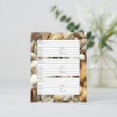 Adresboekpagina van seashells (Staand voorkant)