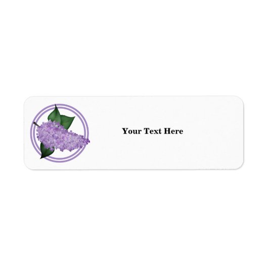 Adresetiket-Lila ventilator Etiket (Voorkant)