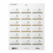 Adresetiket van de Bloemen van de regenboog het Etiket (Full Sheet)