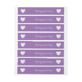 Adresetiket van de paars huwelijks het adreslabel wikkel (Vel)