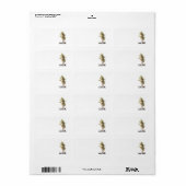 Adresetiketten art & design stijlen etiket (Full Sheet)