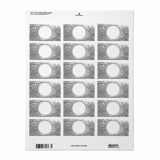 Adresetiketten art & design stijlen etiket (Full Sheet)