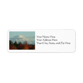 Adresetiketten: Autumn Mt. Rainier Etiket (Voorkant)
