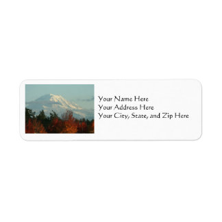 Adresetiketten: Autumn Mt. Rainier Etiket