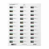 Adresetiketten: Autumn Mt. Rainier Etiket (Full Sheet)