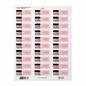 Adresetiketten - Baby shower Franse Boog en Stippe Etiket (Full Sheet)