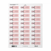 Adresetiketten - Baby shower Franse Boog en Stippe Etiket (Full Sheet)