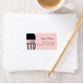 Adresetiketten - Baby shower Franse Boog en Stippe Etiket (Insitu)