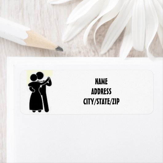 adresetiketten "BALLROOM DANCERS" Etiket (Insitu)